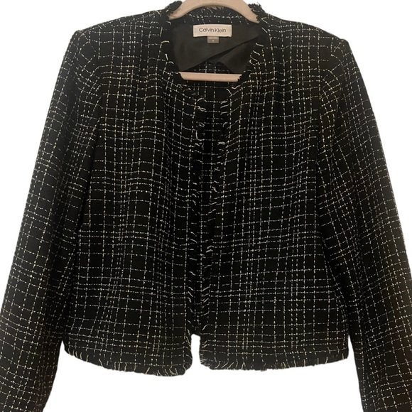 Calvin Klein Blazer Sz 12 NWOT - Picture 2 of 7